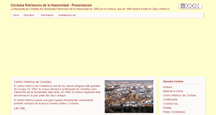Desktop Screenshot of cordobapatrimoniodelahumanidad.com