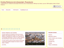 Tablet Screenshot of cordobapatrimoniodelahumanidad.com